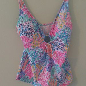 Lily Pulitzer tanking swim top size 10